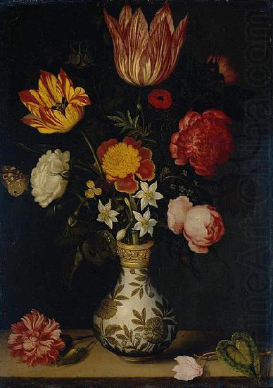 Ambrosius Bosschaert Still Life with Flowers in a Wan-Li vase china oil painting image